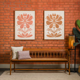 Twin Flowers, Set of 2