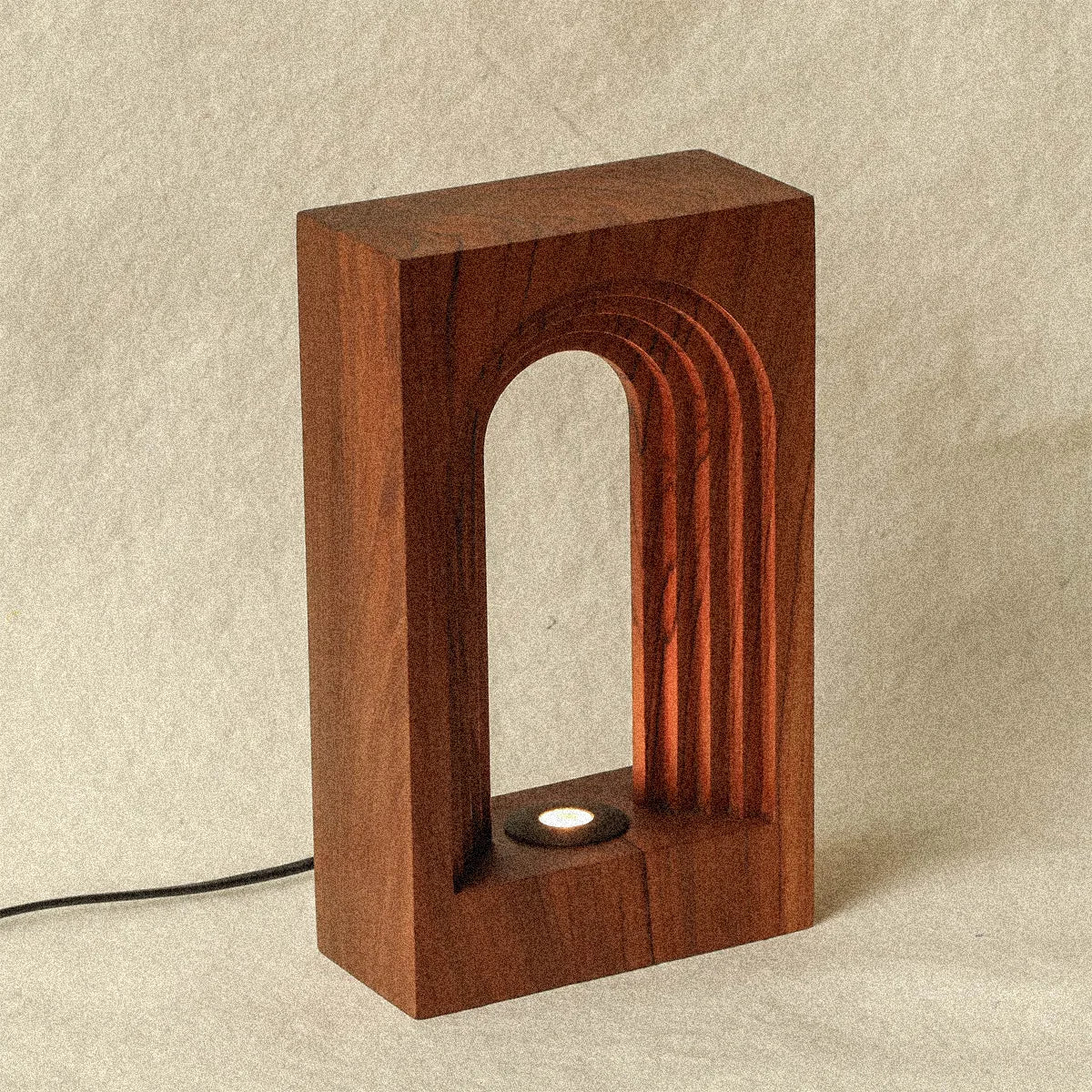 Arc Lamp (Tall) - Teakwood homeware by Tectona Living (image 4)