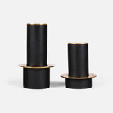 Halo Candle Stand, Set of 2 (Black)