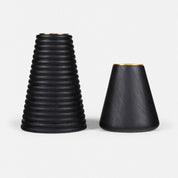 NOIR CANDLE STAND SET OF 2 (BLACK) - Ashwood,  SS with Brass Finish homeware by Tectona Living (image 1)