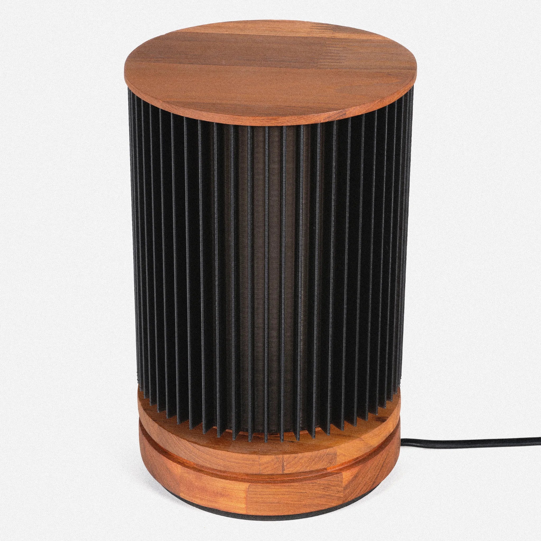 Zen Table Lamp (Black Shade) - Teakwood, 3D PETG homeware by Tectona Living (image 1)