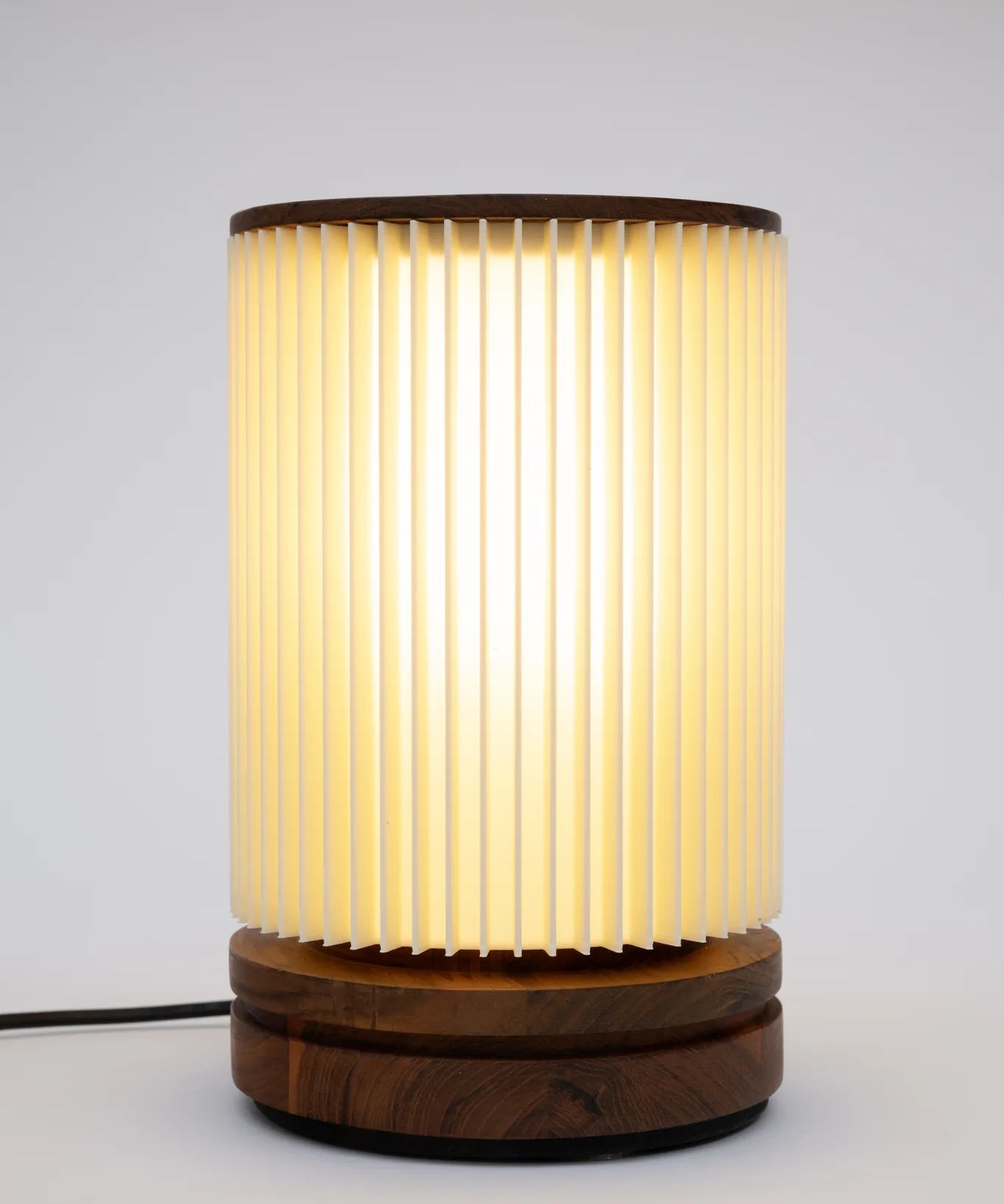 Zen Table Lamp (White shade) - Teakwood, 3D PETG homeware by Tectona Living (image 2)