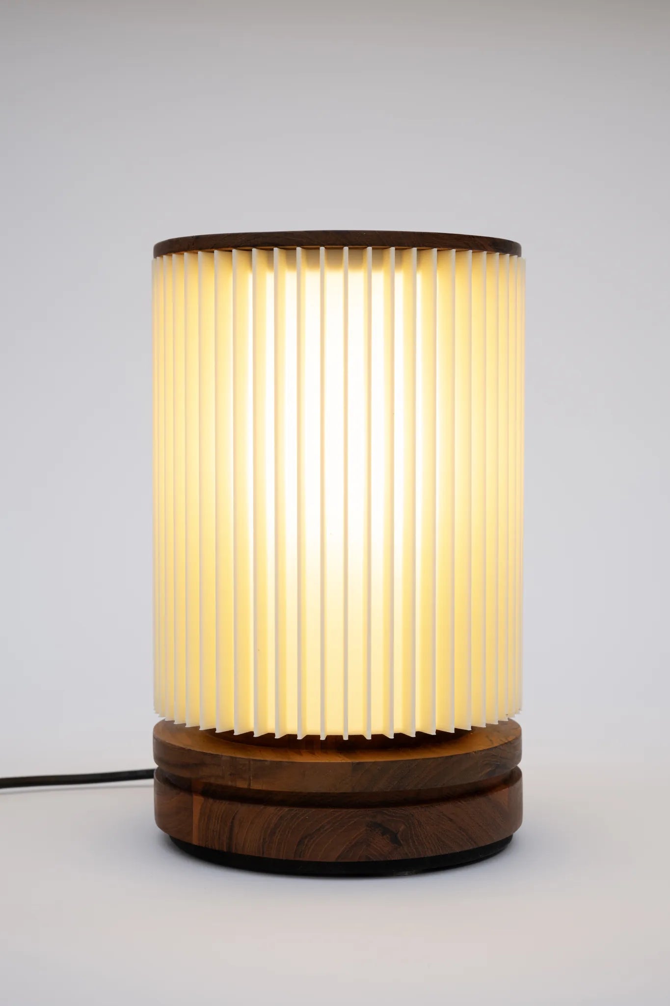 Zen Table Lamp (White shade) - Teakwood, 3D PETG homeware by Tectona Living (image 2)